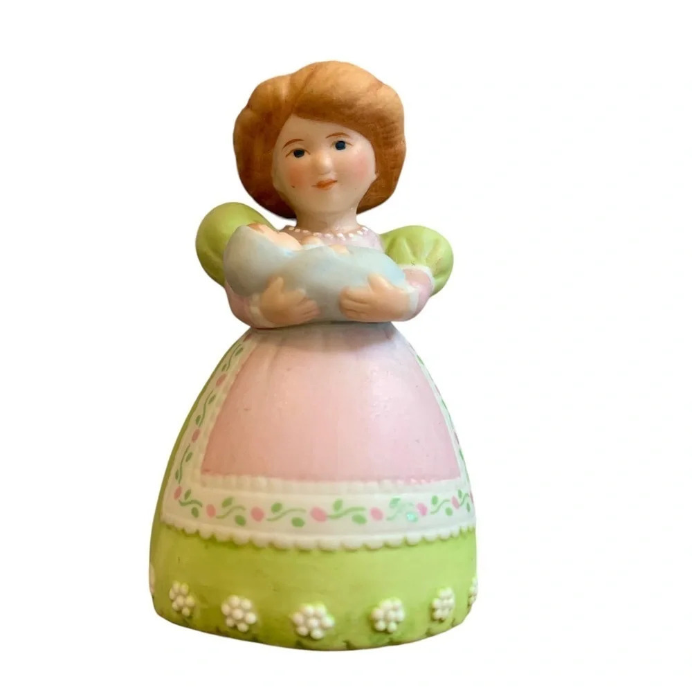 VINTAGE 1988 AVON Mother's Love Porcelain Bisque Bell